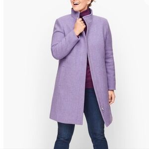 Talbots Albury Italian Wool Stadium Coat Size 22W Classic Minimalist